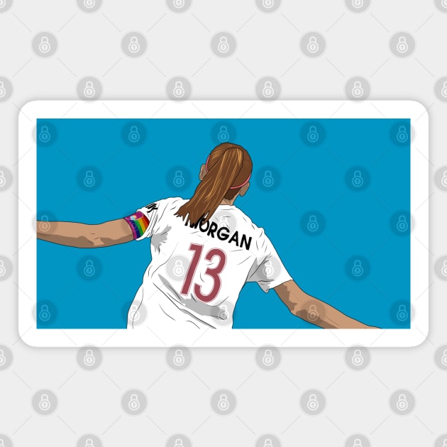 Alex Morgan San Diego Wave Soccer Magnet by Hevding